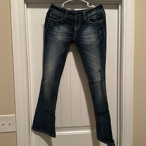 Miss Me Dark Blue Boot Cut Jeans Size 26